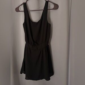 Classic Black Sleeveless Women's Dress with shorts underneath